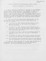 Board of Trustees Meeting Minutes November 1987